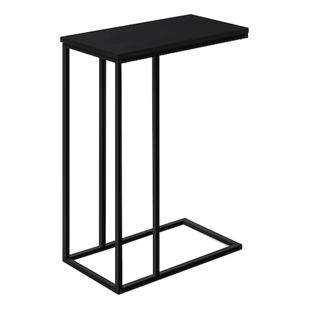 Monarch Specialties End Table, 15.75 W, 24 H, Particle Board, Metal, Black I 3761